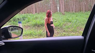 flashing his penis at a girl in the car!