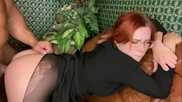 Horny Teacher Deepthroat Student Dick, Rough Fuck and Gets Cum on Glasses