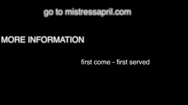 Dominatrix Mistress April - Couples Consolation correcting the slave