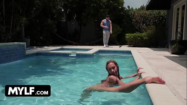 MYLF - Stunning Babe Briana Banderas Flaunts Her Banging Body And Seduces A Lucky Pool Guy