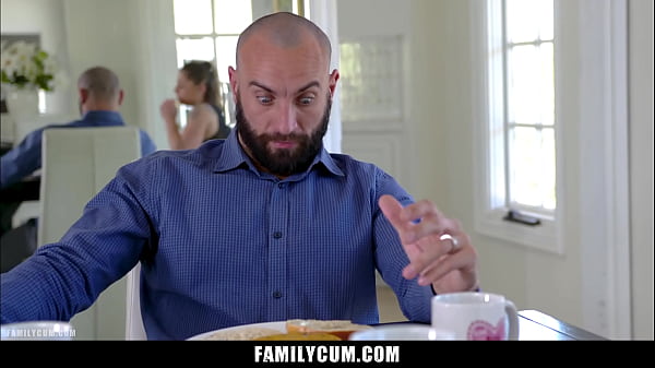Some Under the Table Footplay with My Step Daddy - Familycum