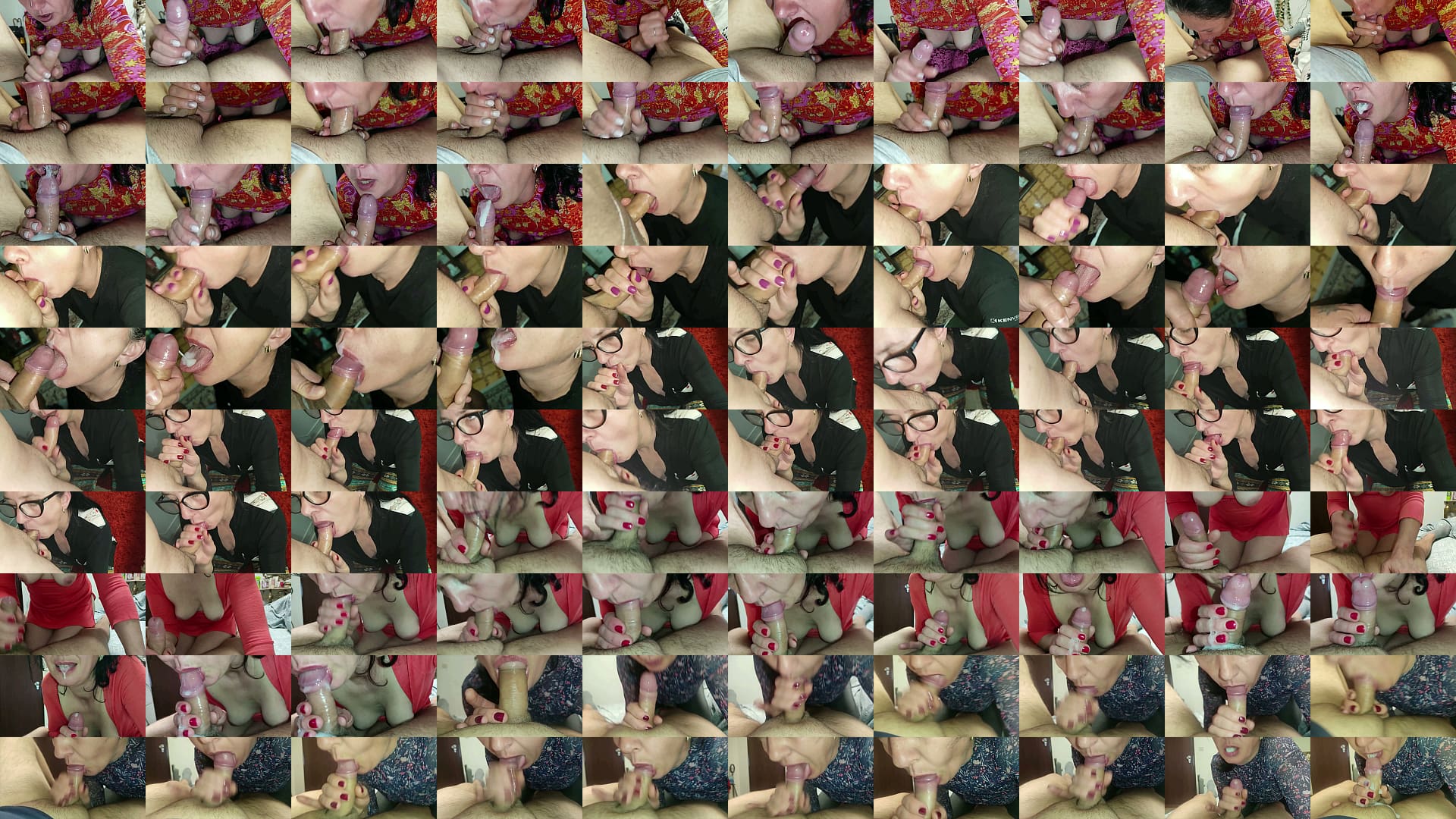 Mature MILF Blowjobs with Cum in Mouth - Homemade Blowjob 预览图