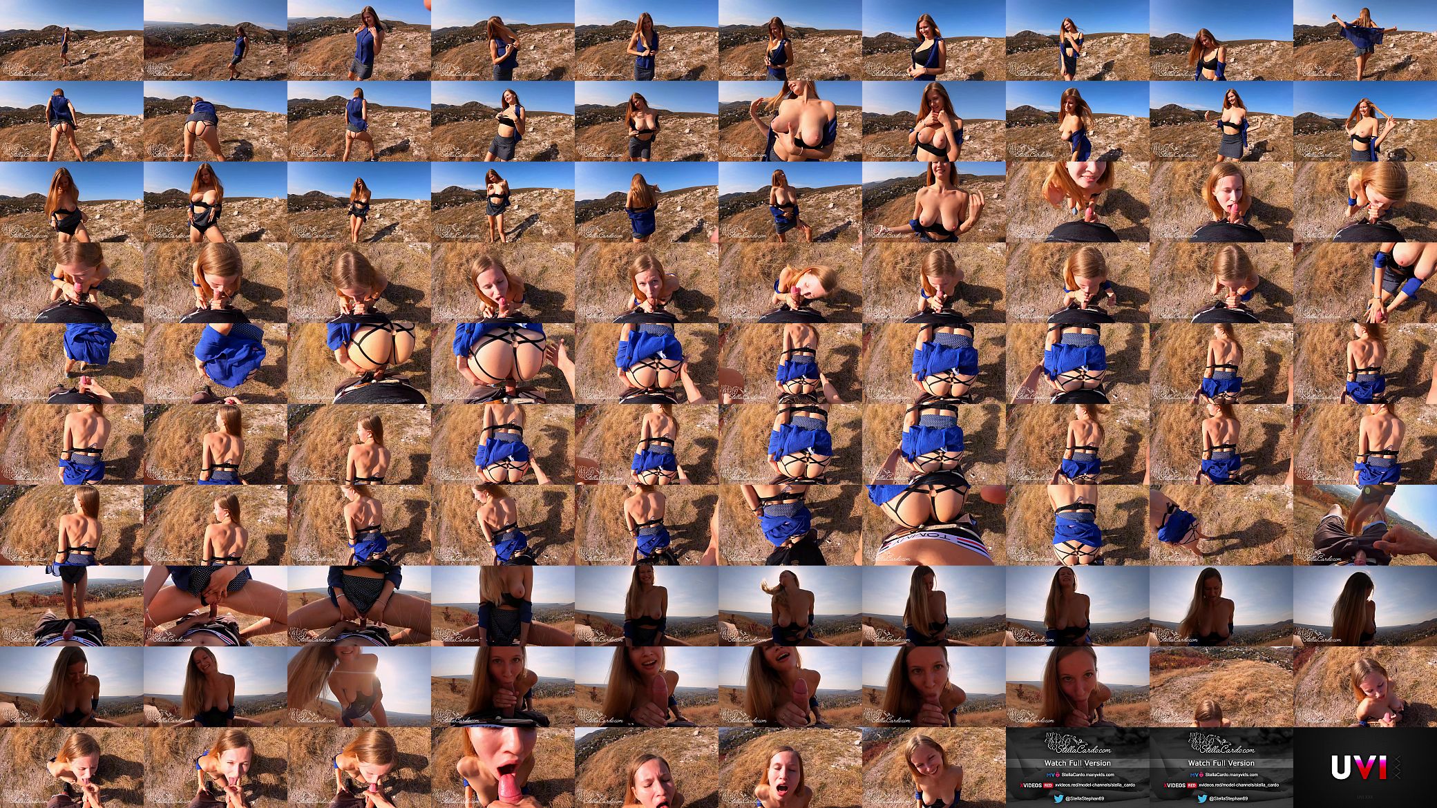 Big Boobs Babe Blowjob and Dogging in Lingerie - Cum in Mouth Outdoor 预览图