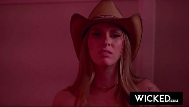WICKED - Blonde Babe Angel's Face Fuck & Titty Cumshot