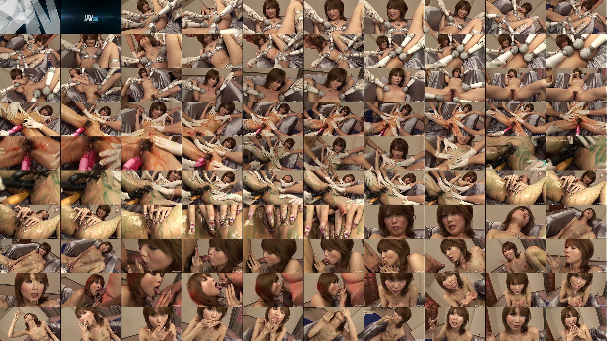 Rika in silver has her body a. by horny Japanese guys that love pinching her 预览图