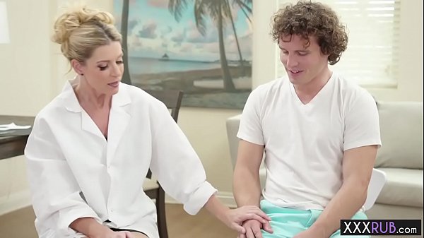 Perverted big tits mature massage and sucks a big cock