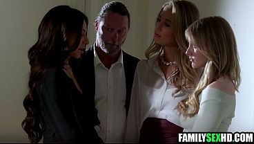 Step Daughter Brings Virgin BFF for Sex With Step Parents