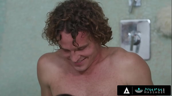 NURU MASSAGE - Dirty Masseuse Swallows His Dick As If She Hasn't Eaten In Days