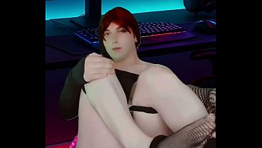 3 Gamer Femboy Booty Sweet White Lovely White Pretty Ladyboy Transgender Sissy