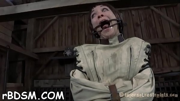 Download Video - Naked and gagged babe receives wild cunt pleasuring