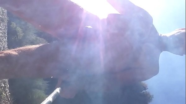 Uncut nude dude outdoor