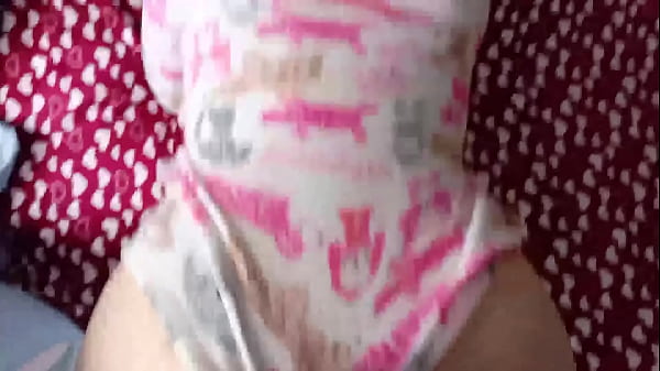 I give my stepsister a good lesson by putting my cock deep inside her while I roll her pretty underwear: I filled her with all my cum, they almost discovered me