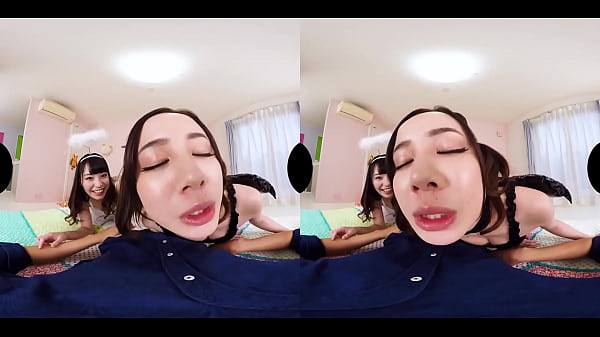 Miyu Amano / Aimi Yoshikawa - Reverse Threesome, Raw Creampie Sex! Powerful! Big Tits Harem Halloween Cosplay Costume Sex Club - Angels and Demons