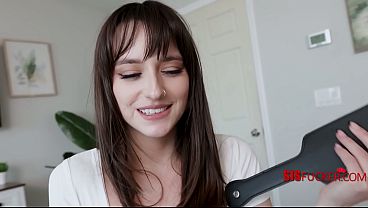 Innocent Slap Ass Game With Stepsister Ends With Her Begging For More