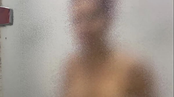 Shared hostel bathroom, shower and hand job