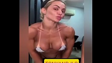 Blonde bodybuilder hot