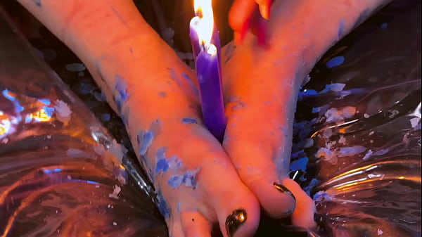 Dripping Hot Candle Wax On My Soles And Toes