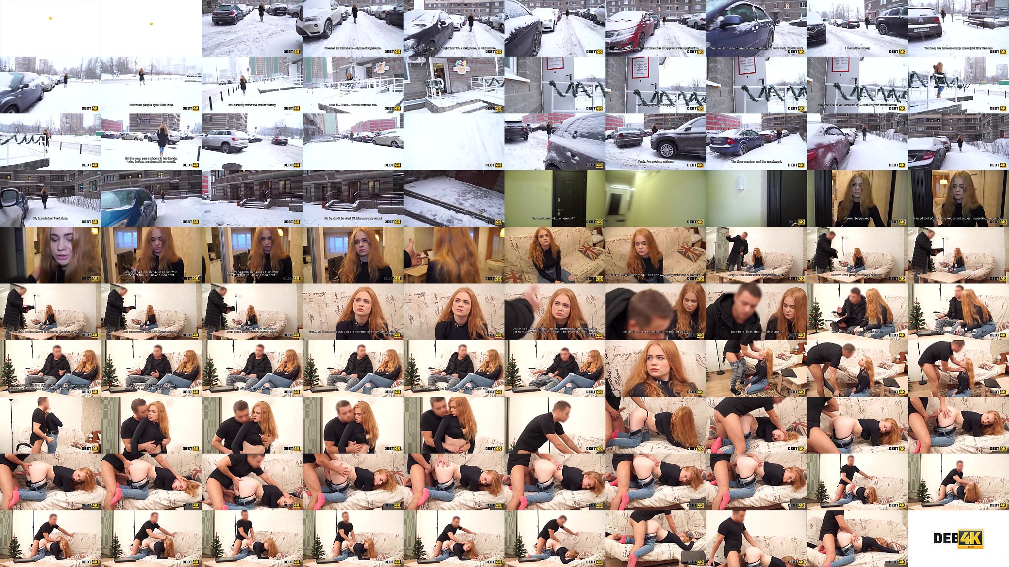 Debt4k. Collector enjoys tender mouth and shaved pussy of adorable debtor 预览图