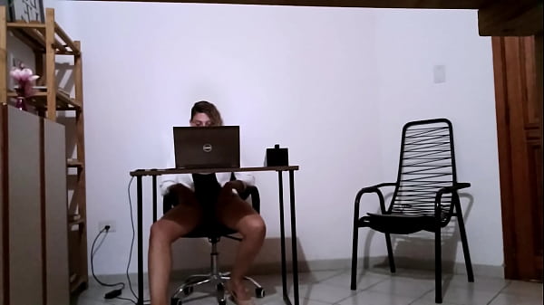 Secretary masturbates alone and then has sex with a client at the law reception.