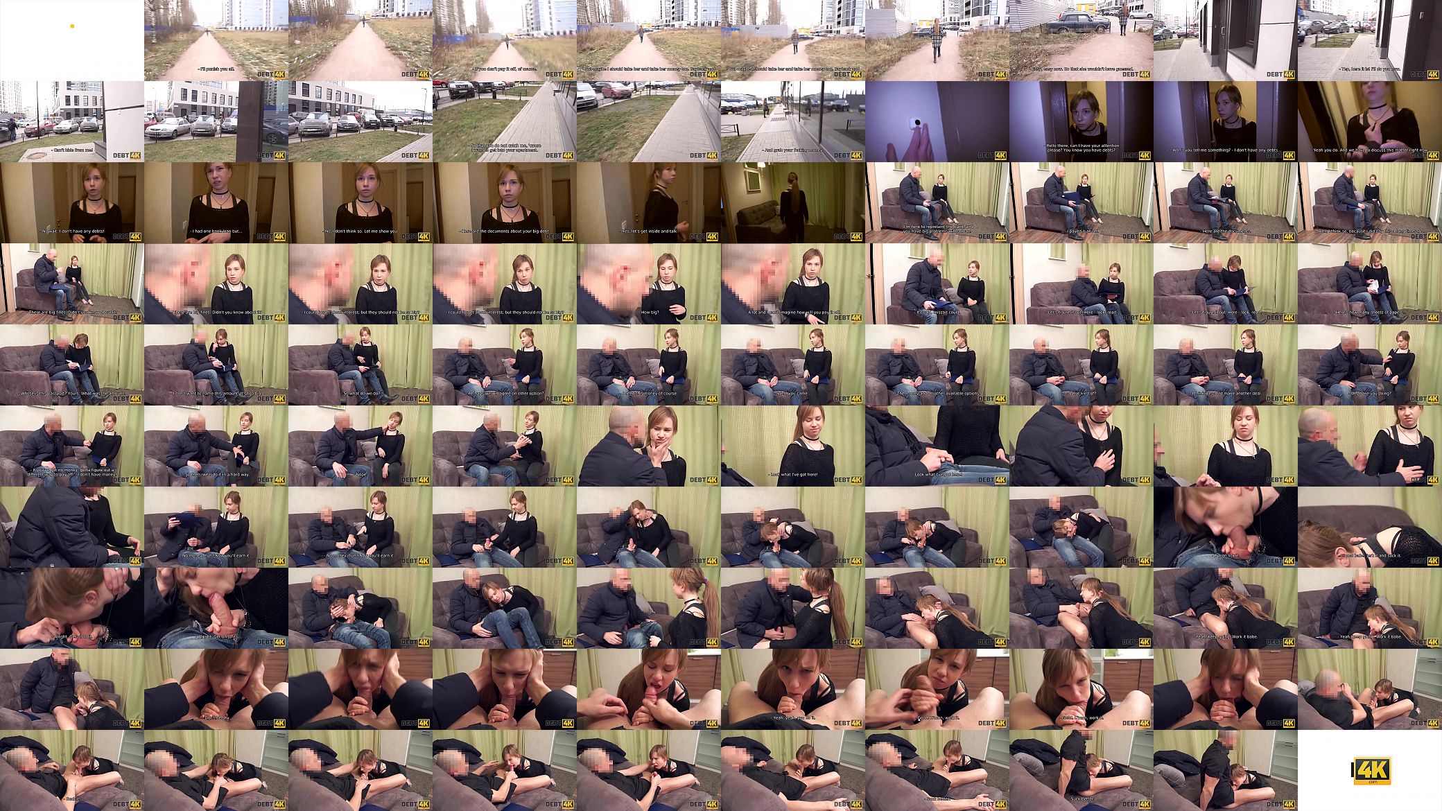 Debt4k. Lovely redhead Alice Klay should suck and ride dick of loan collector 预览图