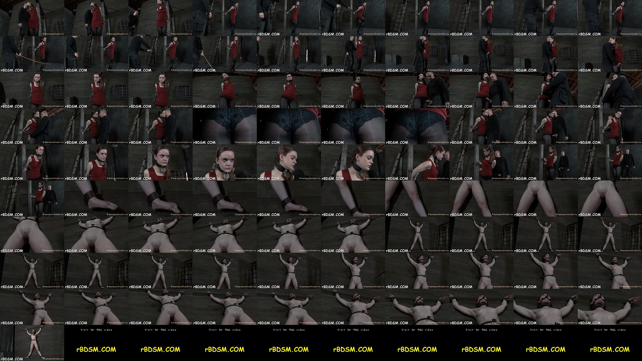 Fuck machine is pounding on bounded bondman viciously 预览图