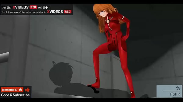 Uncensored Hentai animation Asuka Footjob and Jerk Off Instruction ASMR Earphones recommended.