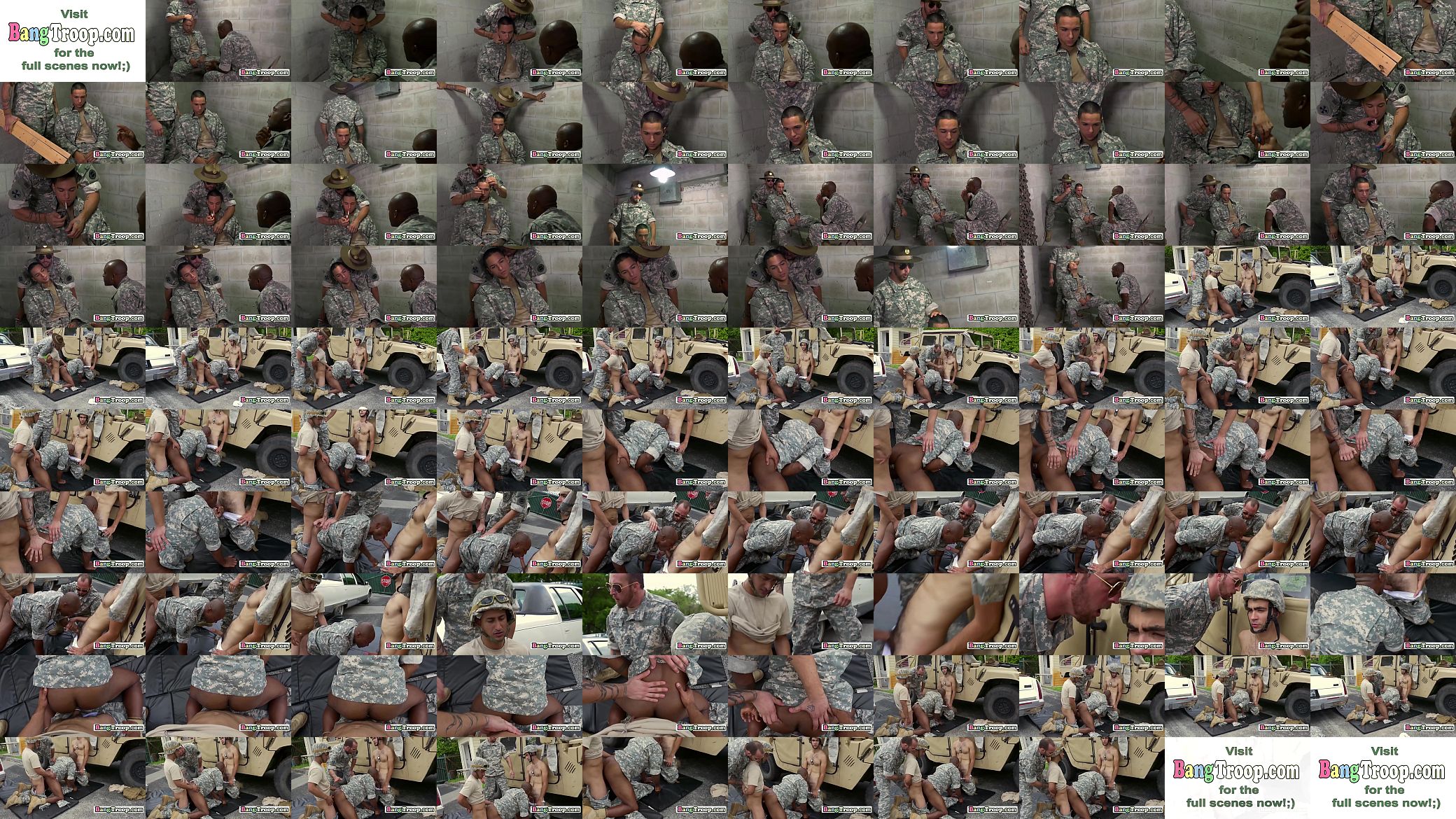 Black soldier banged with fat cocks 预览图