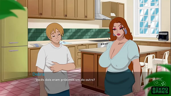 Secret House ep 4 - I masturbated Looking at the Hot Milf only in Panties on the Sofa