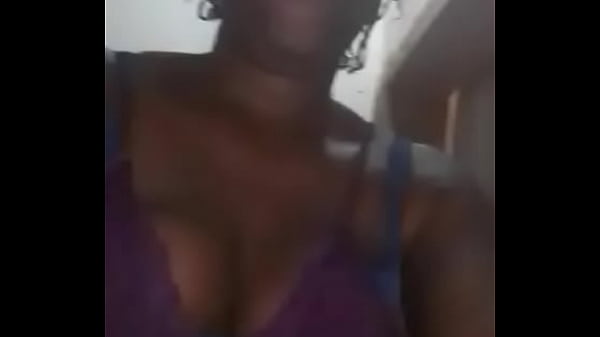 Woman showing off on webcam