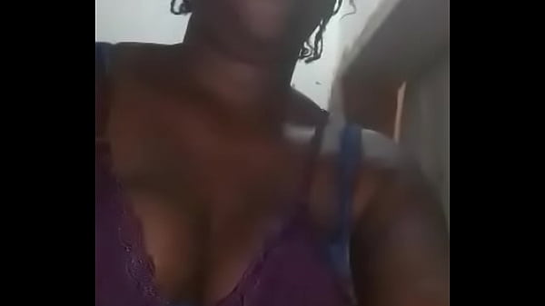 Woman showing off on webcam