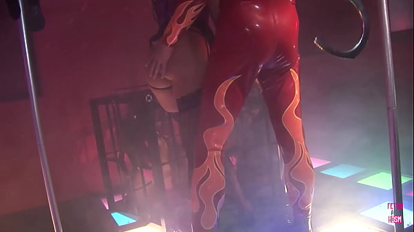 These three lovely ladies with big milk cans experienced a masked guys big cock