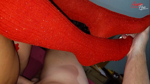 Mature in high red socks satisfies