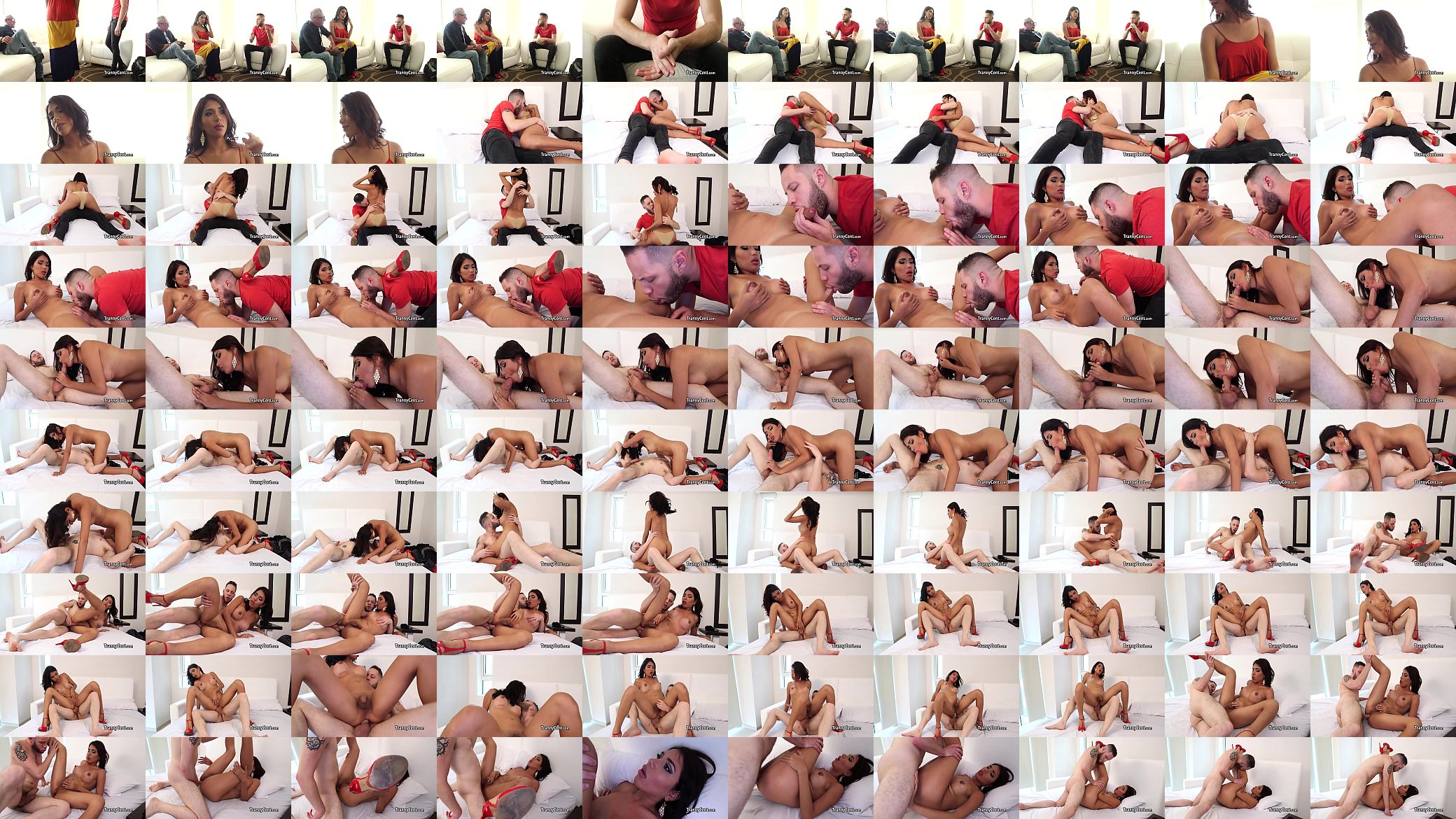 Latina shemale in 69 pose with dude 预览图