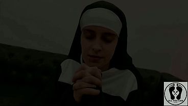 BLASPHEMOUS TEEN NUN PRAYS FOR DICK TO SUCK HOLYCUM IN MOUTH