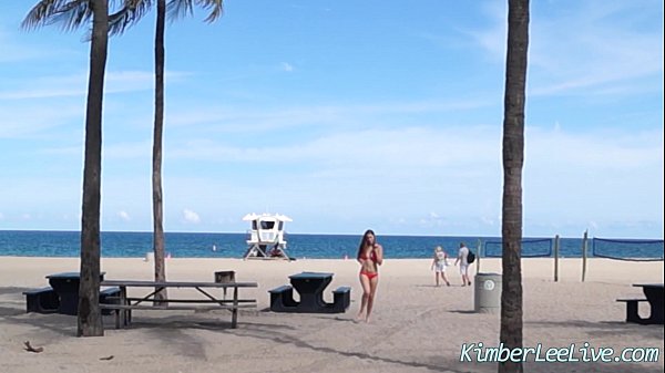Hot Busty Teen Kimber Sucks Cock in Car at the Beach