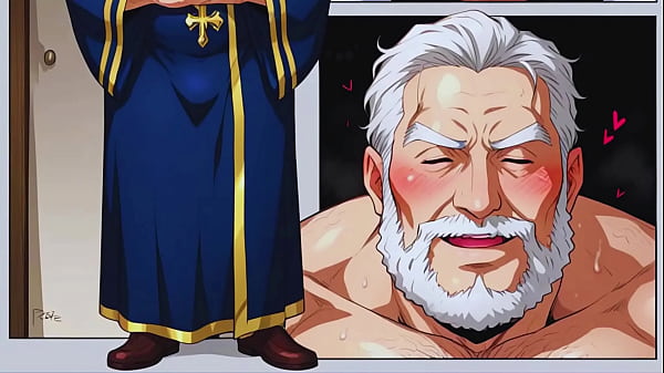 Gay orgy with old priests in secret monastery. Cum in daddy's ass!