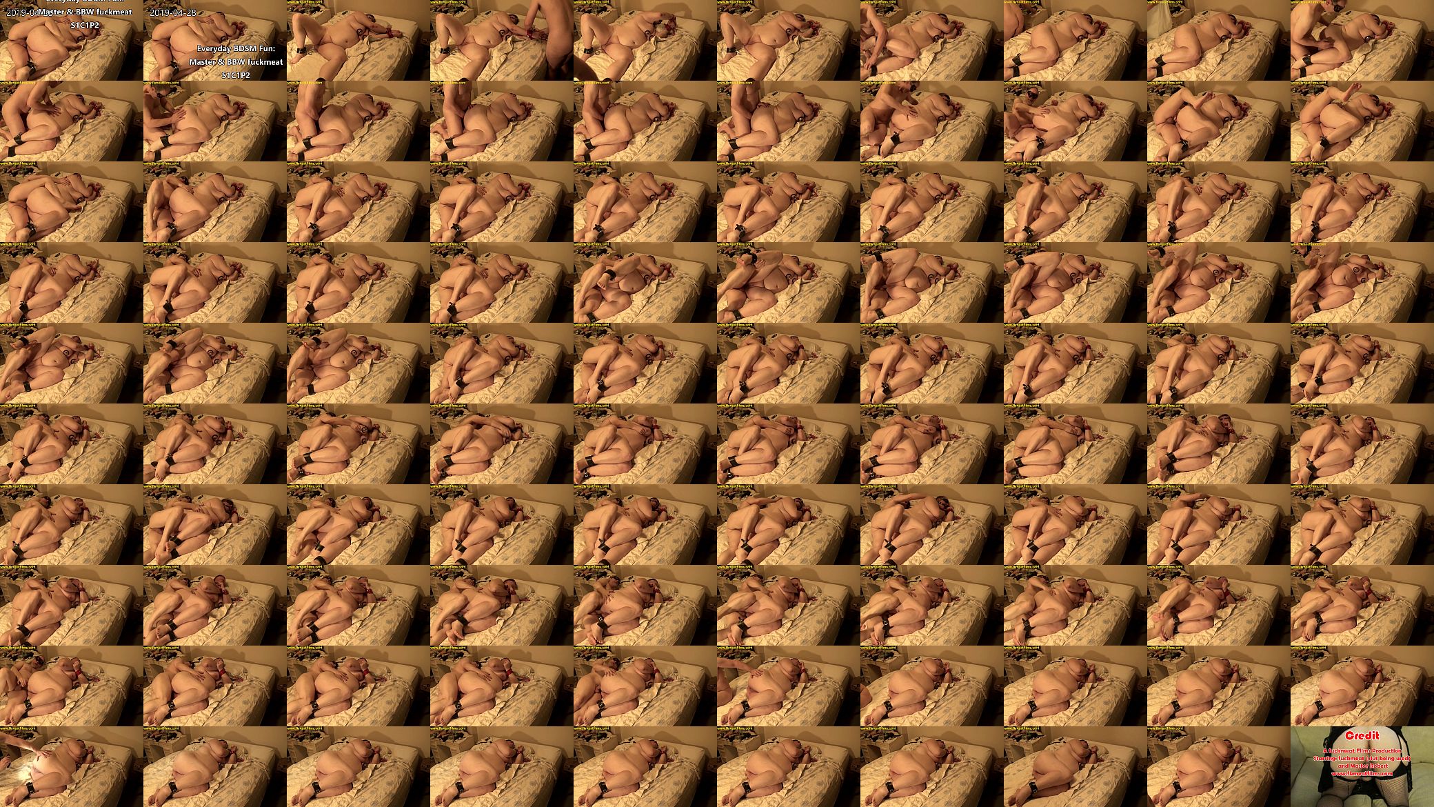 2019-04-28 S1C1P2 Everyday BDSM Fun - BBW Fuckmeat Ass Fucked With Nipple Pumps 预览图