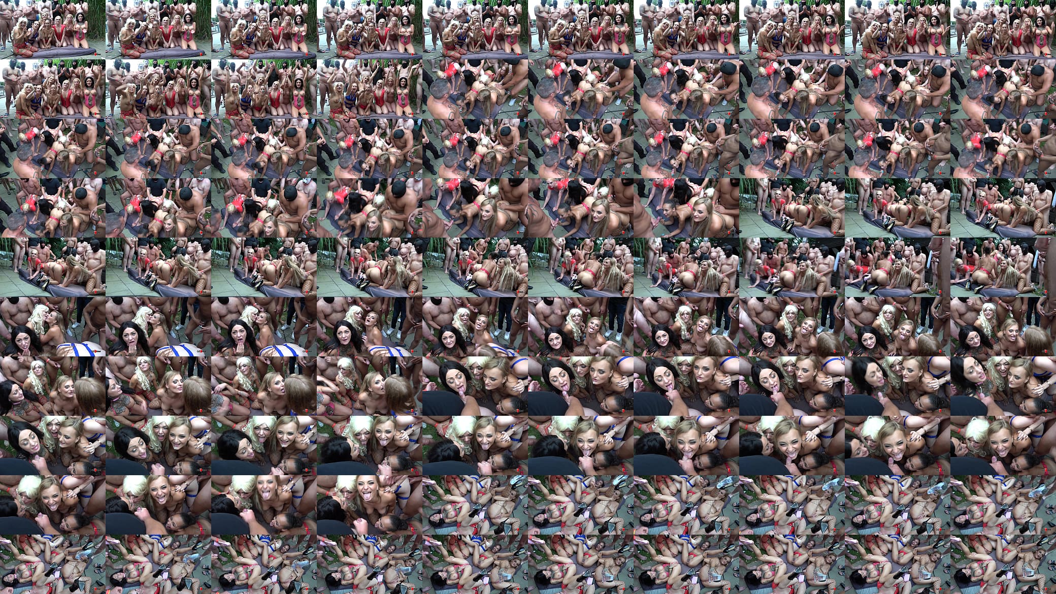 Outdoor party creampie gangbang with 7 girls 预览图