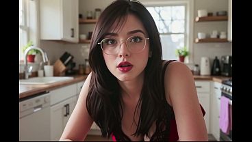 POV: Girlfriend’s Busty Cousin Caught Me Jerking Off - AI Generated