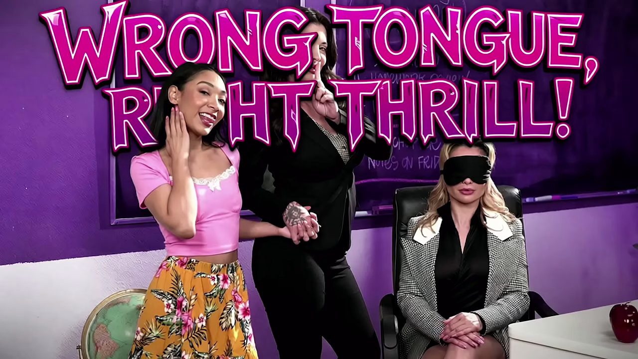 Teacher Gets Student To Surprise Her Colleague With A Blindfolded Eat Out