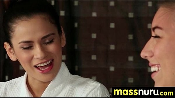 NuruMassage Teen Slides Oily Pussy on Cock 22