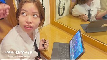Latest Indonesian Porn - Kamile Vixen, Petite 18 Year Old Student Deepthroats Lecturer's Cock to Pass Exam