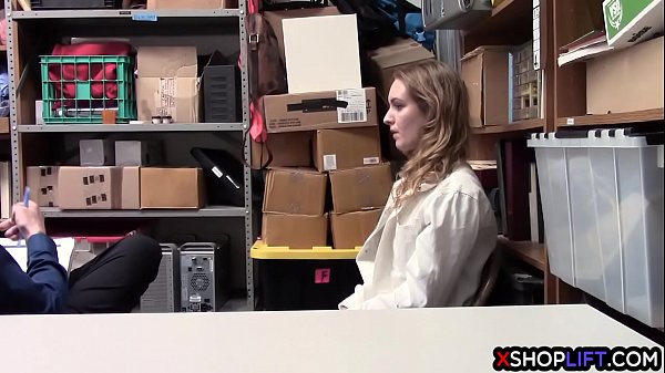 Busty teen stole a expensive merchandise from the store