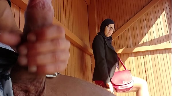 Download Video - young boy shocks this muslim girl who was waiting for her bus with his big cock&comma; OMG &excl;&excl;&excl; someone surprised them&semi; he might have problems and run away &period;&period;&period;