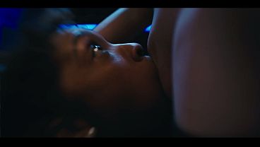 Shemale Grows Cock Inside Ebony Mouth - Real Life Interracial Futanari