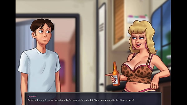 Summertime Saga - Redneck Milf is always down to fuck a huge cock (Crystal)