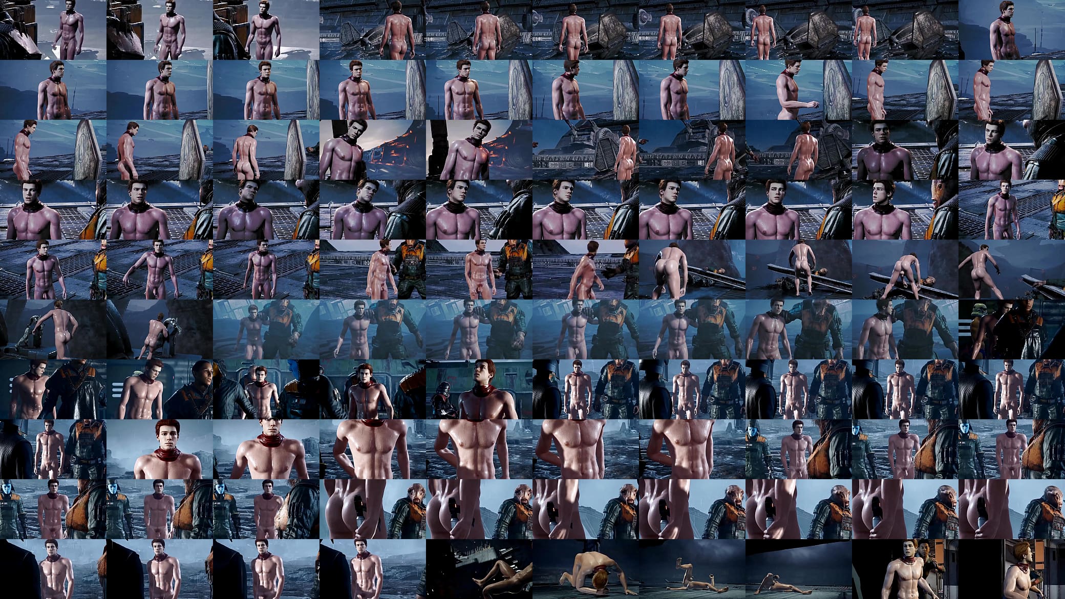 Hot naked 3D male character in game 预览图