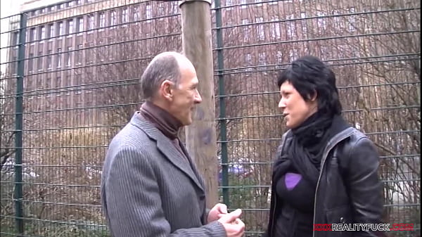 Older guy seduced hot milf on the street, she giving him her wet pussy and gets huge cum on her tits