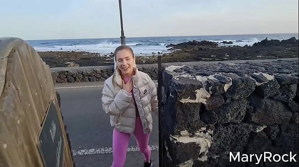 Young guy fucks a hot sportswoman. Outdoor sex
