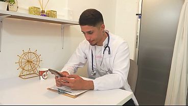 Dirty perverted gynecologist fucks the sexiest patient with huge natural tits